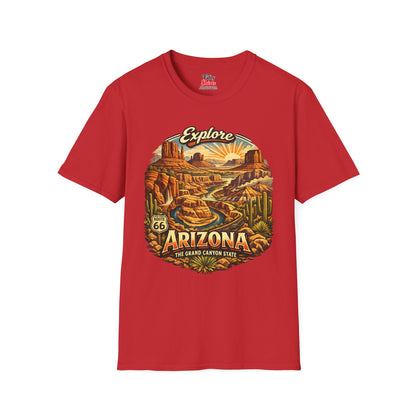 Explore Arizona Heritage Unisex Softstyle T Shirt State Pride Graphic Tee Collections FS03