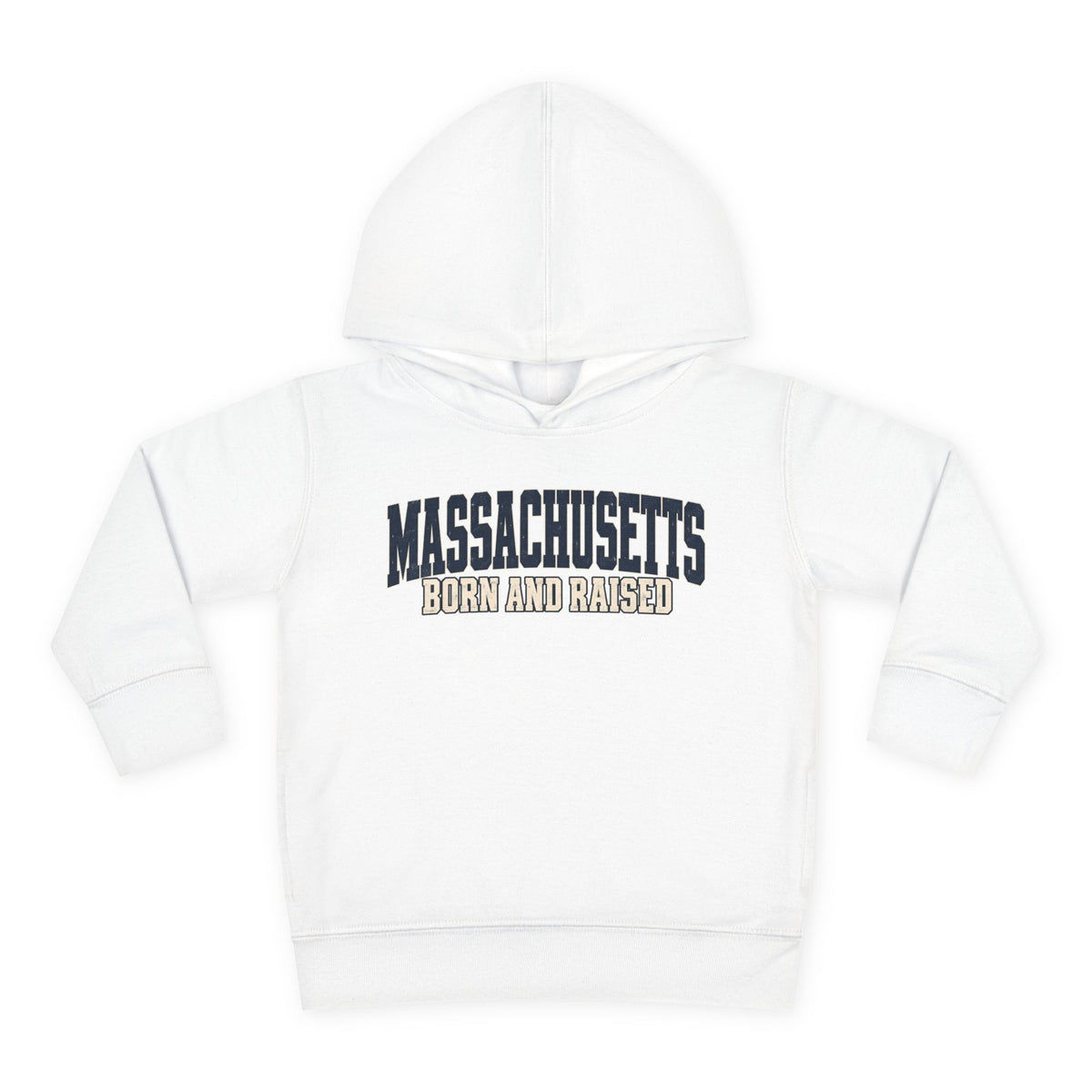 Massachusetts Born and Raised Rugged Heritage Unisex Toddler Pullover Fleece Hoodie