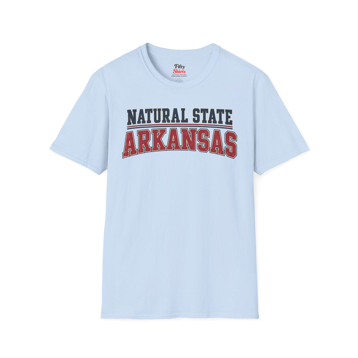 Natural State Arkansas Unisex Softstyle T Shirt State Name Graphic Tee