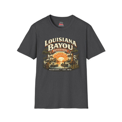 Louisiana Bayou Outfitters Unisex Softstyle T Shirt State Pride Graphic Tee Collections FS03