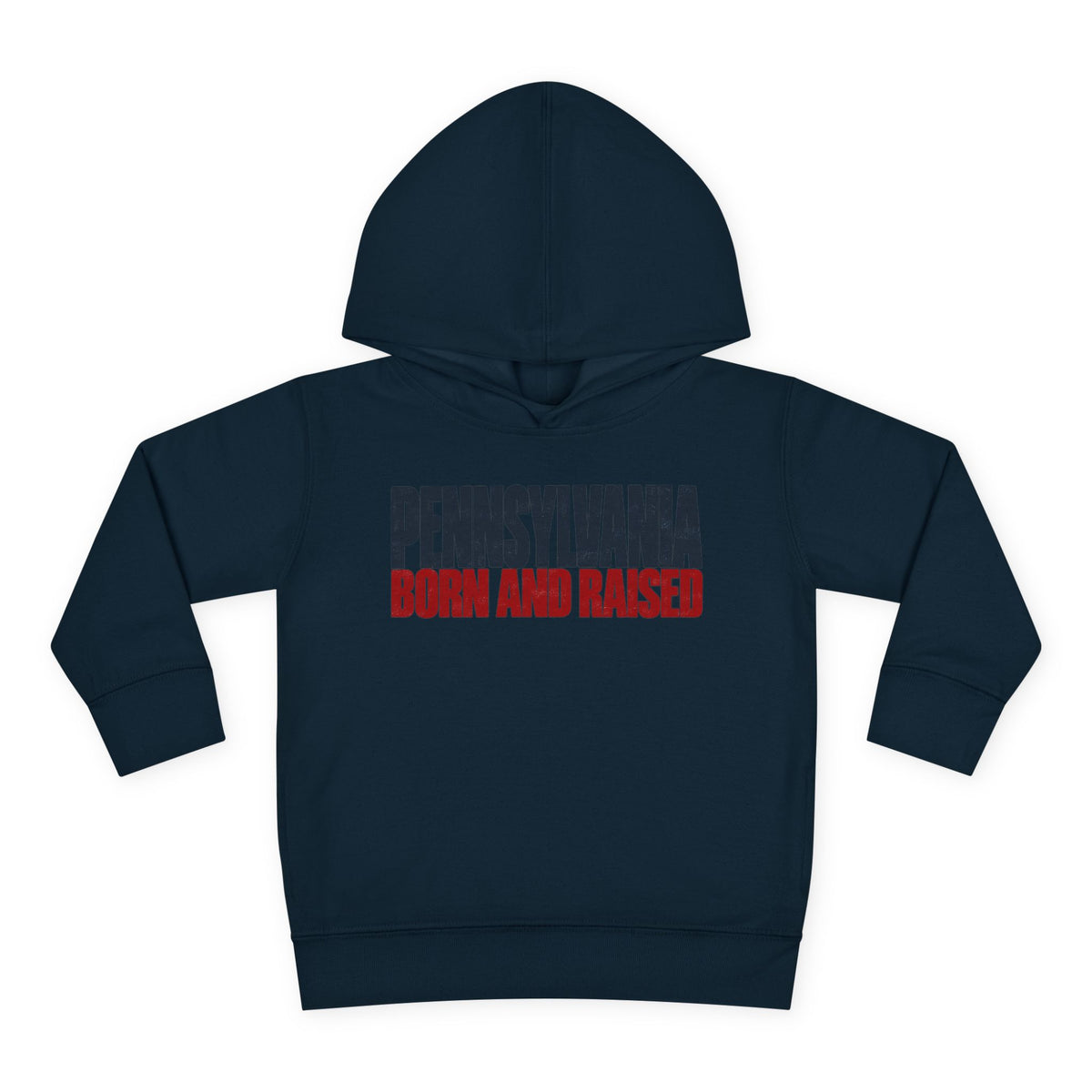 Pennsylvania Born and Raised Northeast Streetwear Unisex Toddler Pullover Fleece Hoodie