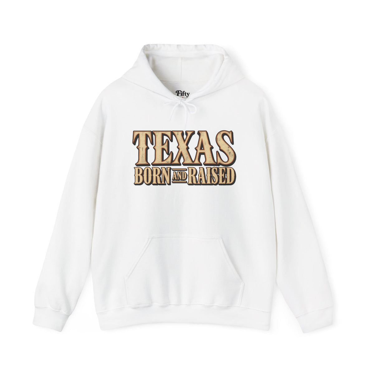 Texas Born and Raised Luxury Western Unisex Hoodie Graphic