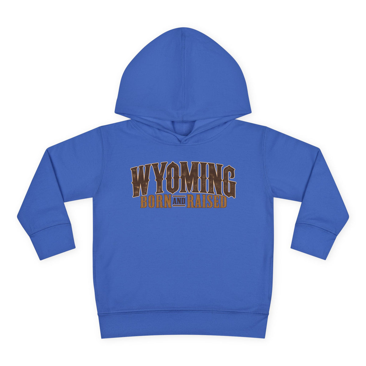 Wyoming Born and Raised Premium Ranch Heritage Unisex Toddler Pullover Fleece Hoodie