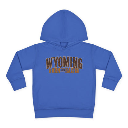 Wyoming Born and Raised Premium Ranch Heritage Unisex Toddler Pullover Fleece Hoodie