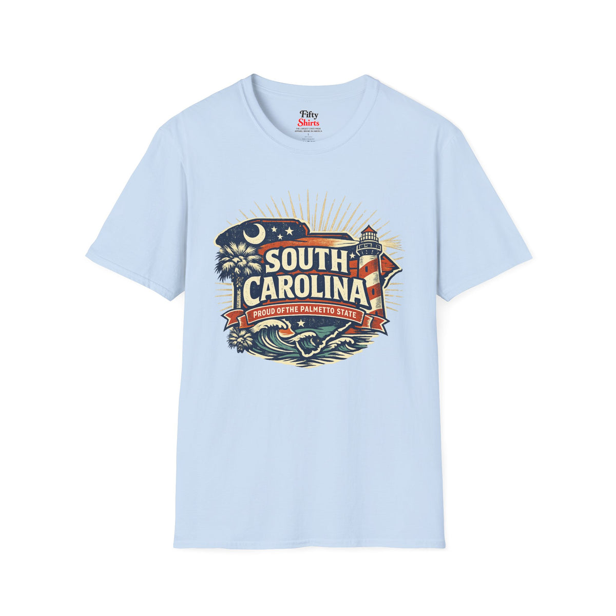 South Carolina State Pride Unisex Softstyle T Shirt State Pride Graphic Tee Collections FS03