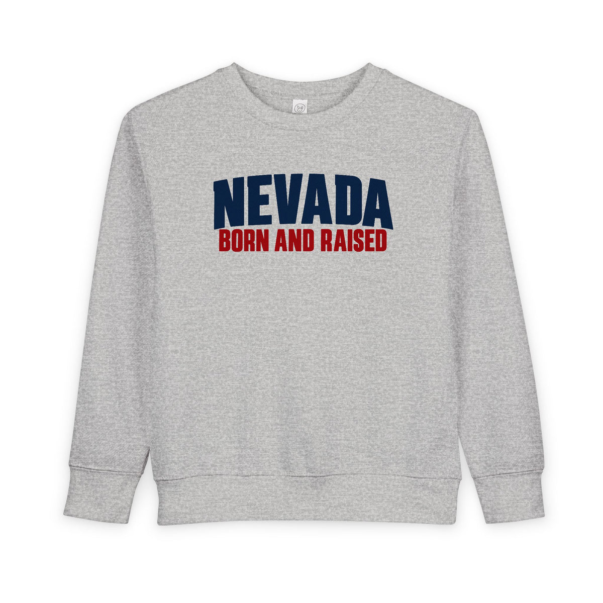Nevada Born and Raised Minimal Heritage Unisex Toddler Sweatshirt