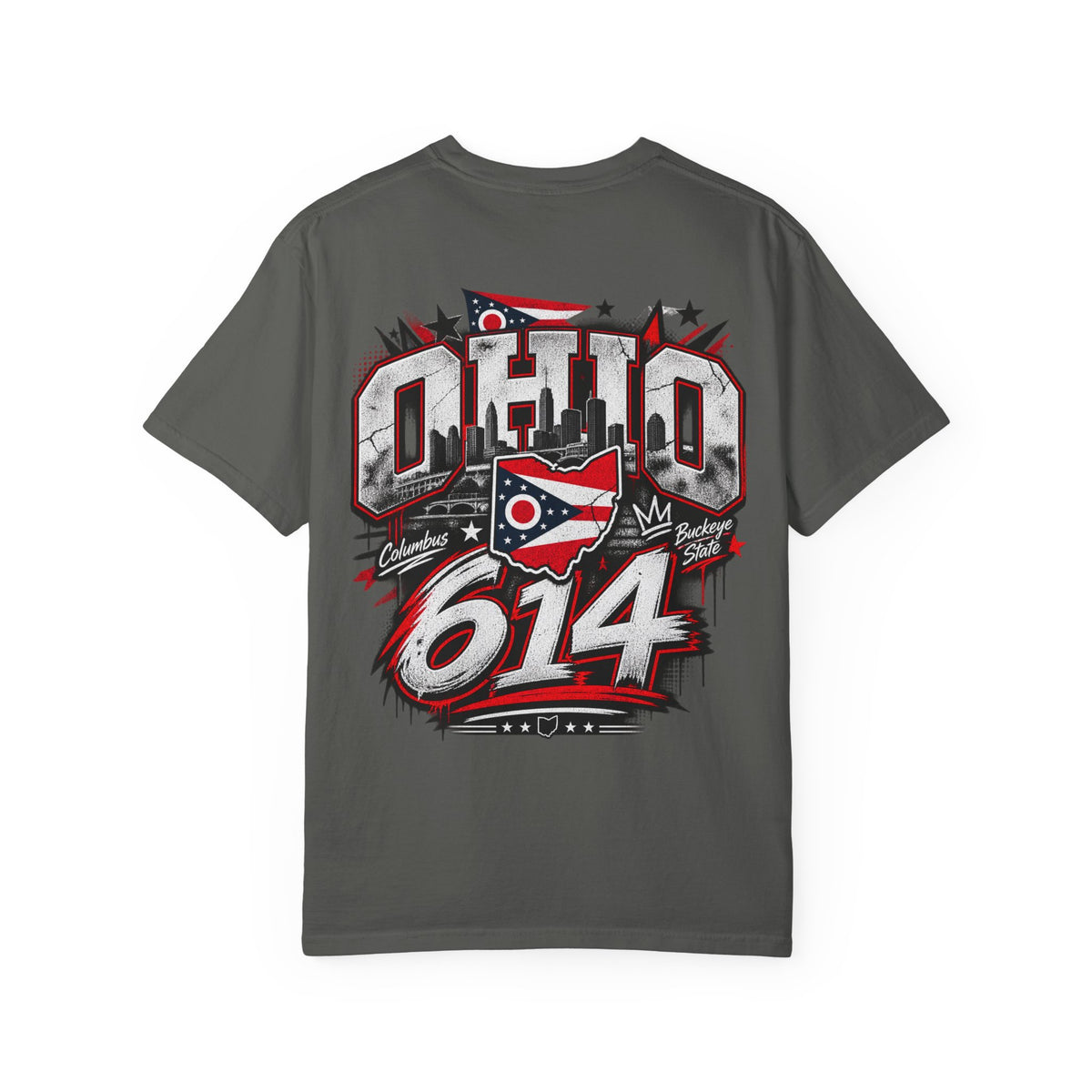 Ohio 614 Unisex Comfort Color 1717 Streetwear Graphic Tee
