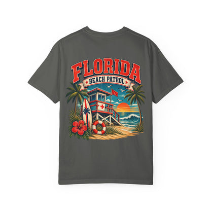 Florida Beach Patrol  Unisex Comfort Color 1717 Streetwear Graphic Tee