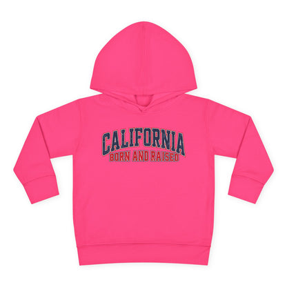 California Born and Raised Vintage Athletic Heritage Unisex Toddler Pullover Fleece Hoodie
