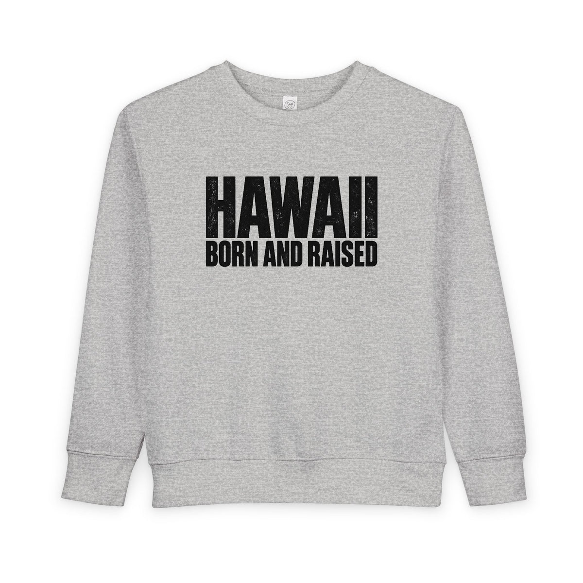 Hawaii Born and Raised Minimal Modern Heritage Unisex Toddler Sweatshirt