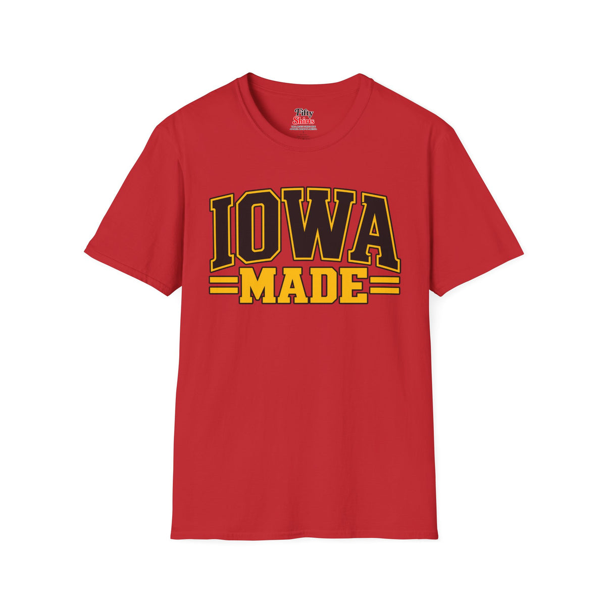 Iowa Made Unisex Softstyle T Shirt State Name Graphic Tee