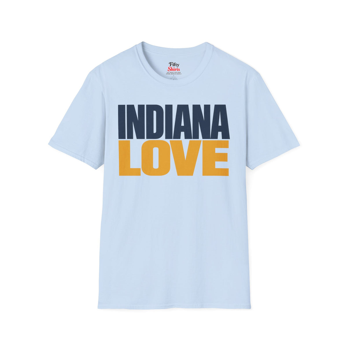 Indiana Love Unisex Softstyle T Shirt State Name Graphic Tee