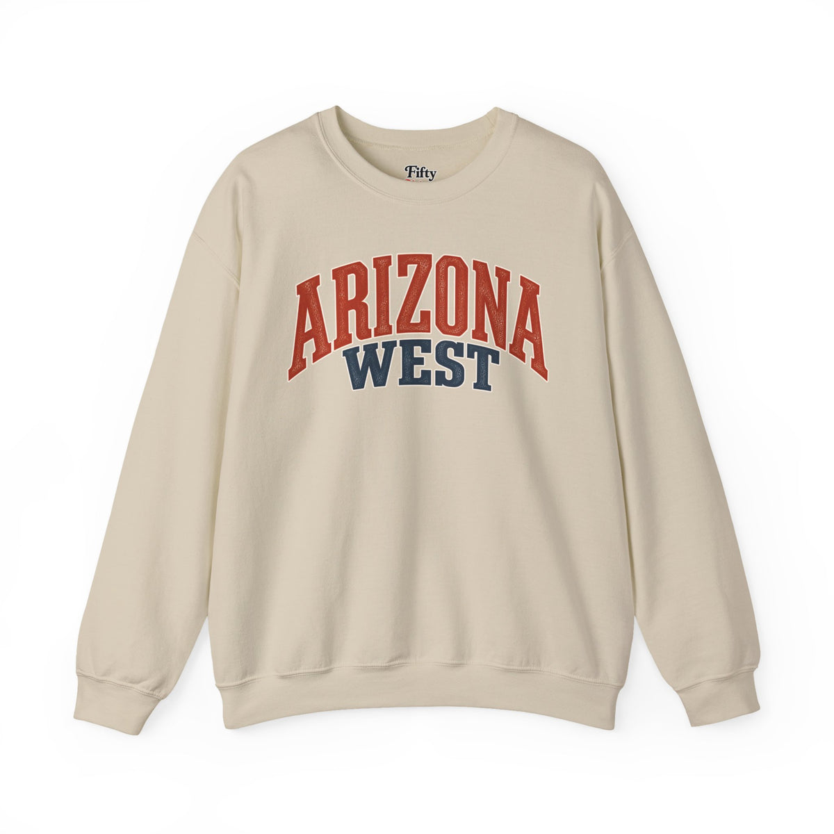 Arizona West Unisex Crewneck Sweatshirt State Name Graphic