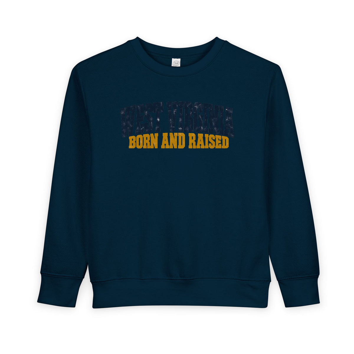 West Virginia Born and Raised Bold Workwear Unisex Toddler Sweatshirt