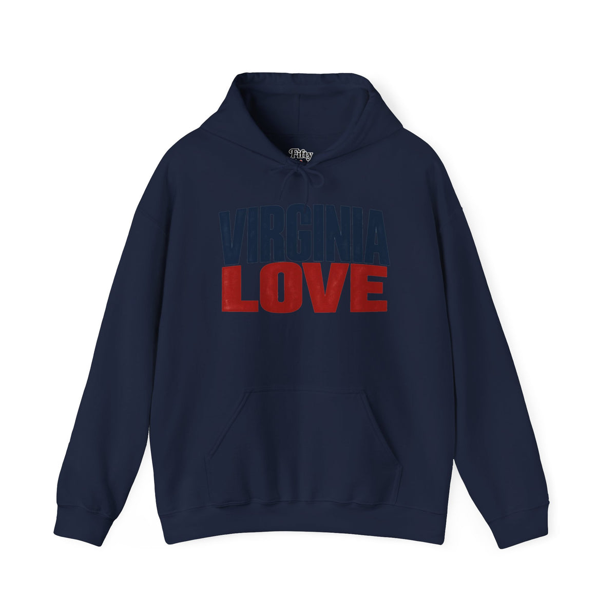Virginia Love Unisex Hoodie State Name Graphic