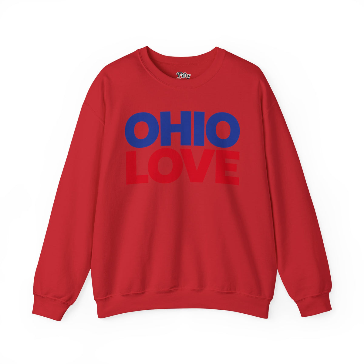 Ohio Love Unisex Crewneck Sweatshirt State Name Graphic