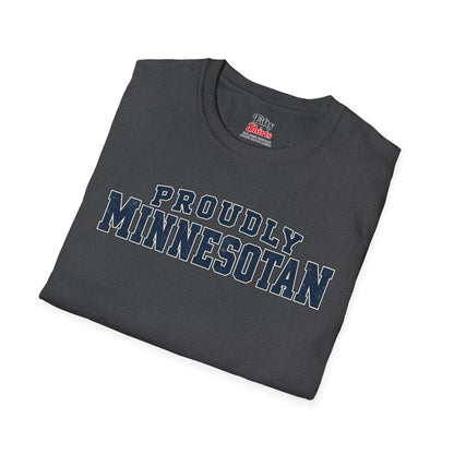 Proudly Minnesotan Unisex Softstyle T Shirt State Name Graphic Tee