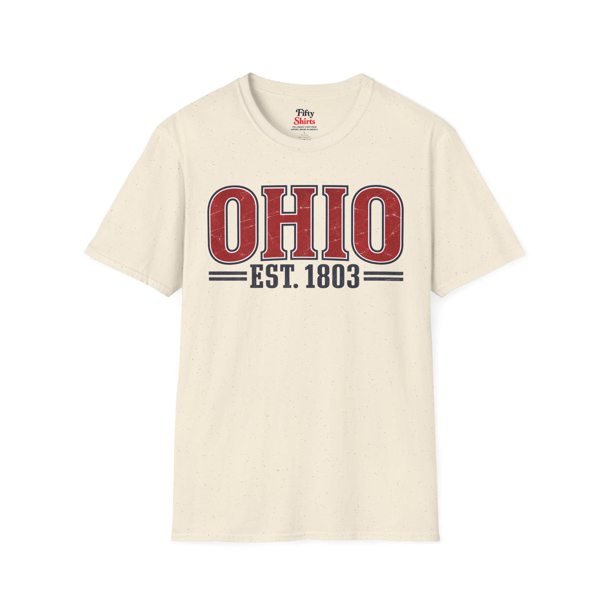Ohio Est.1803 Unisex Softstyle T Shirt State Name Graphic Tee