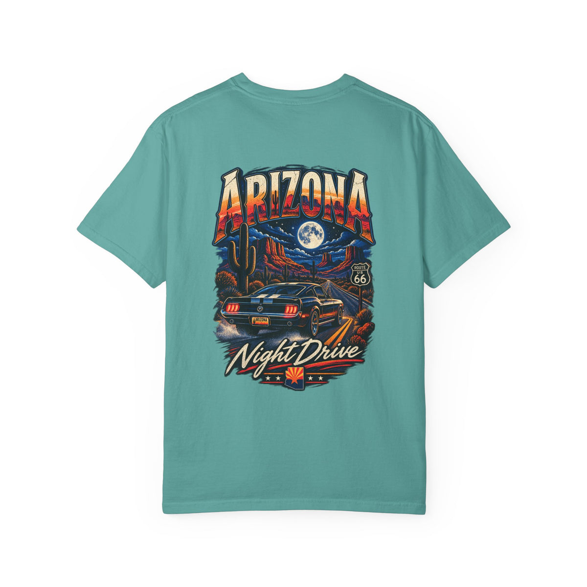 Arizona Night Drive  Unisex Comfort Color 1717 Streetwear Graphic Tee