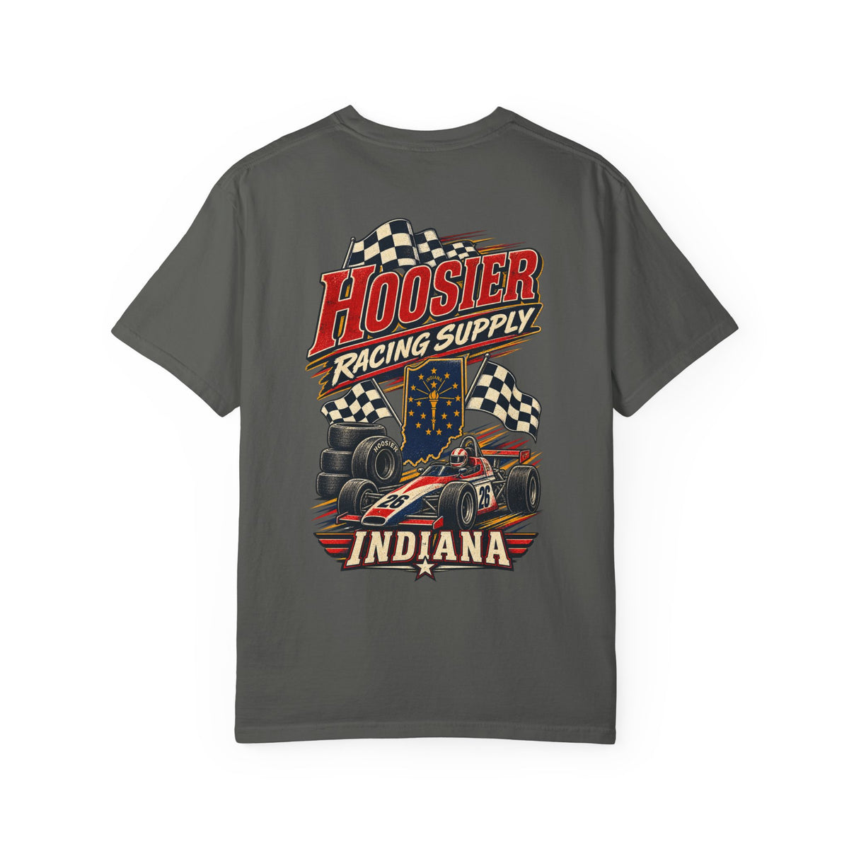 Indiana Hoosier Racing Supply Unisex Comfort Color 1717 Streetwear Graphic Tee