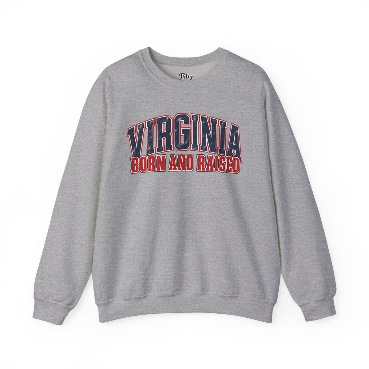 Virginia Born and Raised Vintage Americana Unisex Sweatshirt Graphic