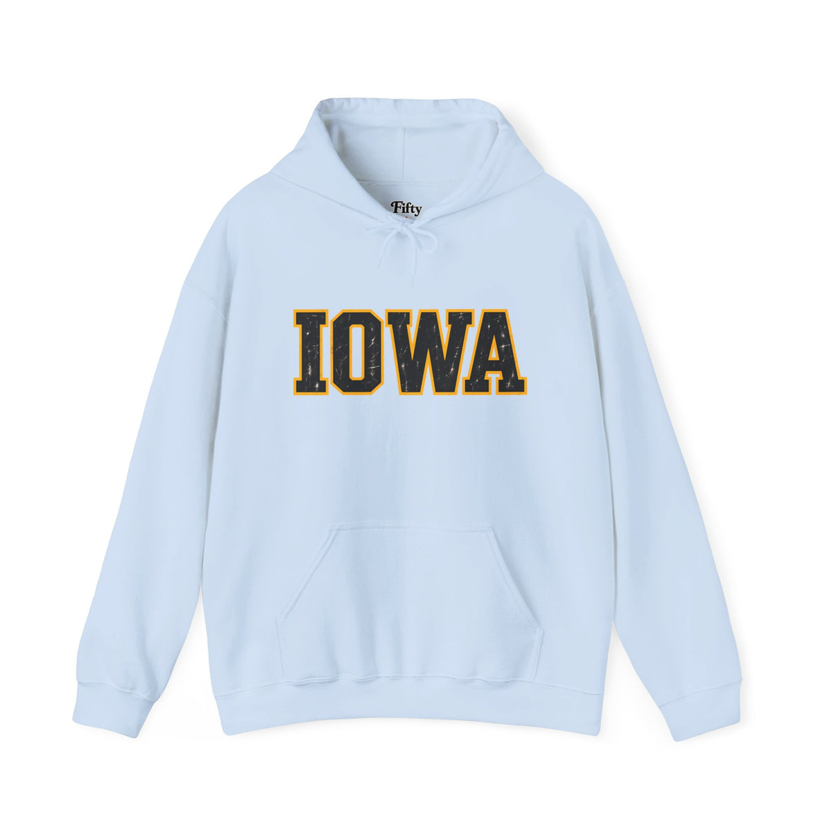 Iowa Unisex Hoodie State Name Graphic