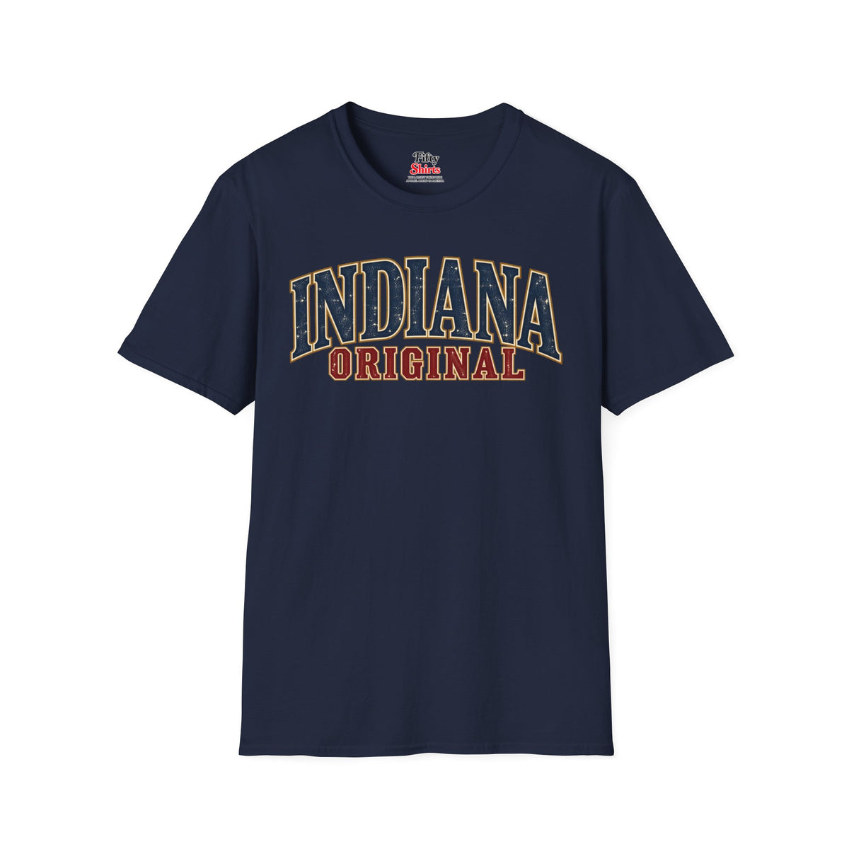 Indiana Original Unisex Softstyle T Shirt State Name Graphic Tee