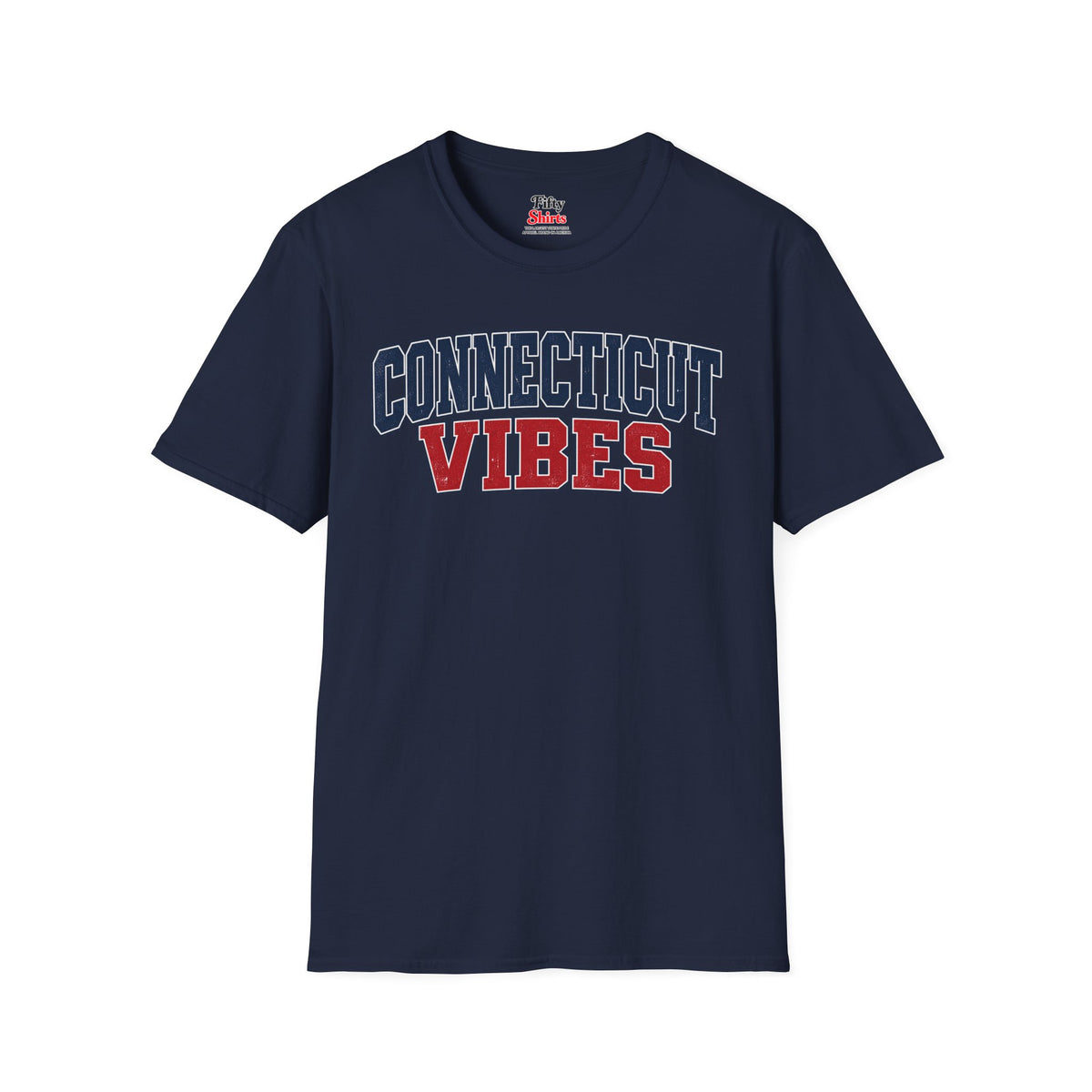 Connecticut Vibes Unisex Softstyle T Shirt State Name Graphic Tee
