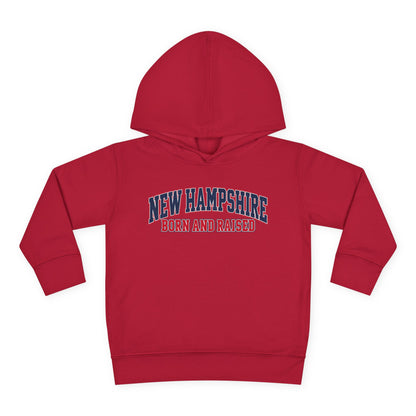 New Hampshire Born and Raised Premium Collegiate Unisex Pullover Fleece Hoodie