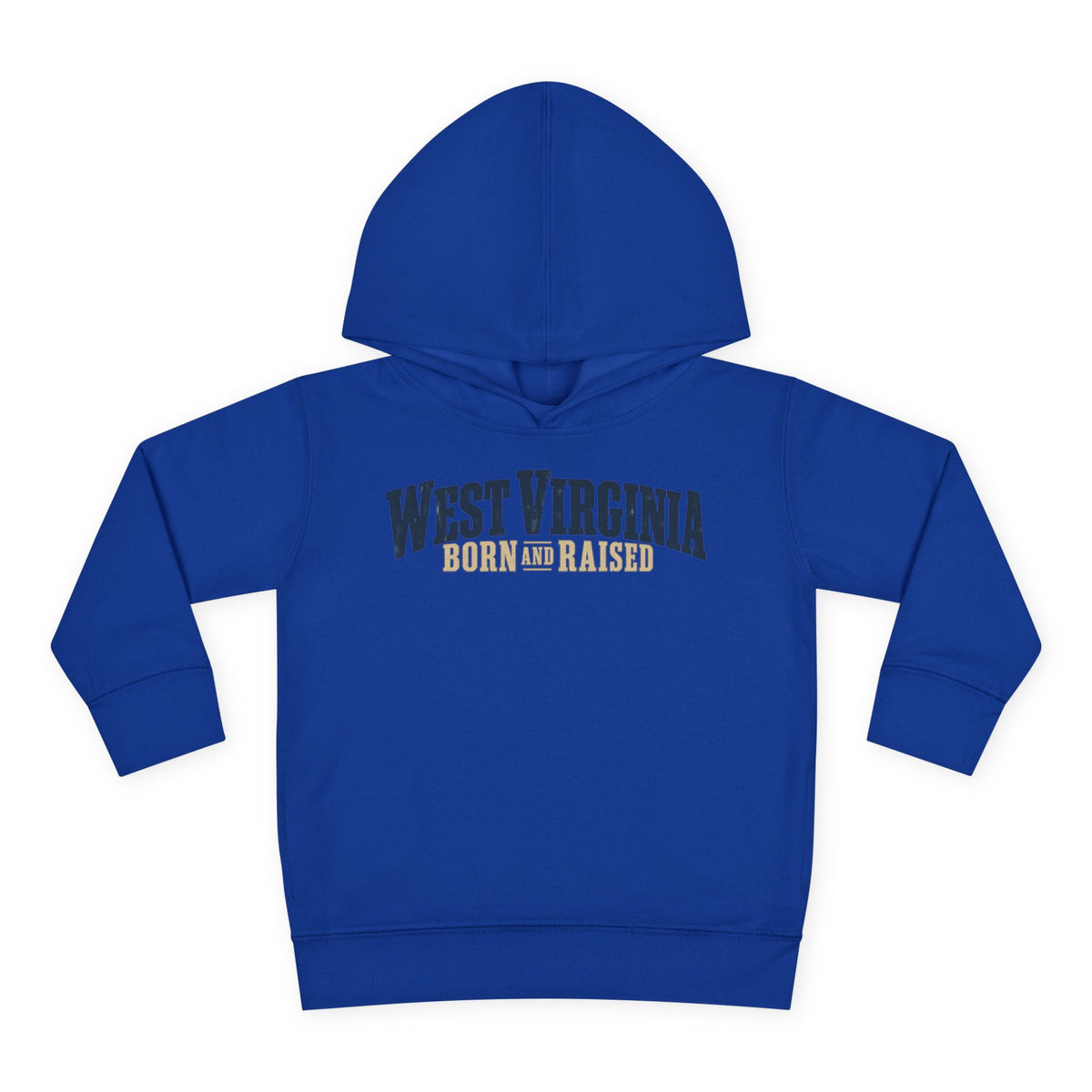 West Virginia Born and Raised Southern Heritage Unisex Toddler Pullover Fleece Hoodie