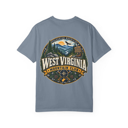 West Virginia Mountain Club Unisex Comfort Color 1717 Streetwear Graphic Tee