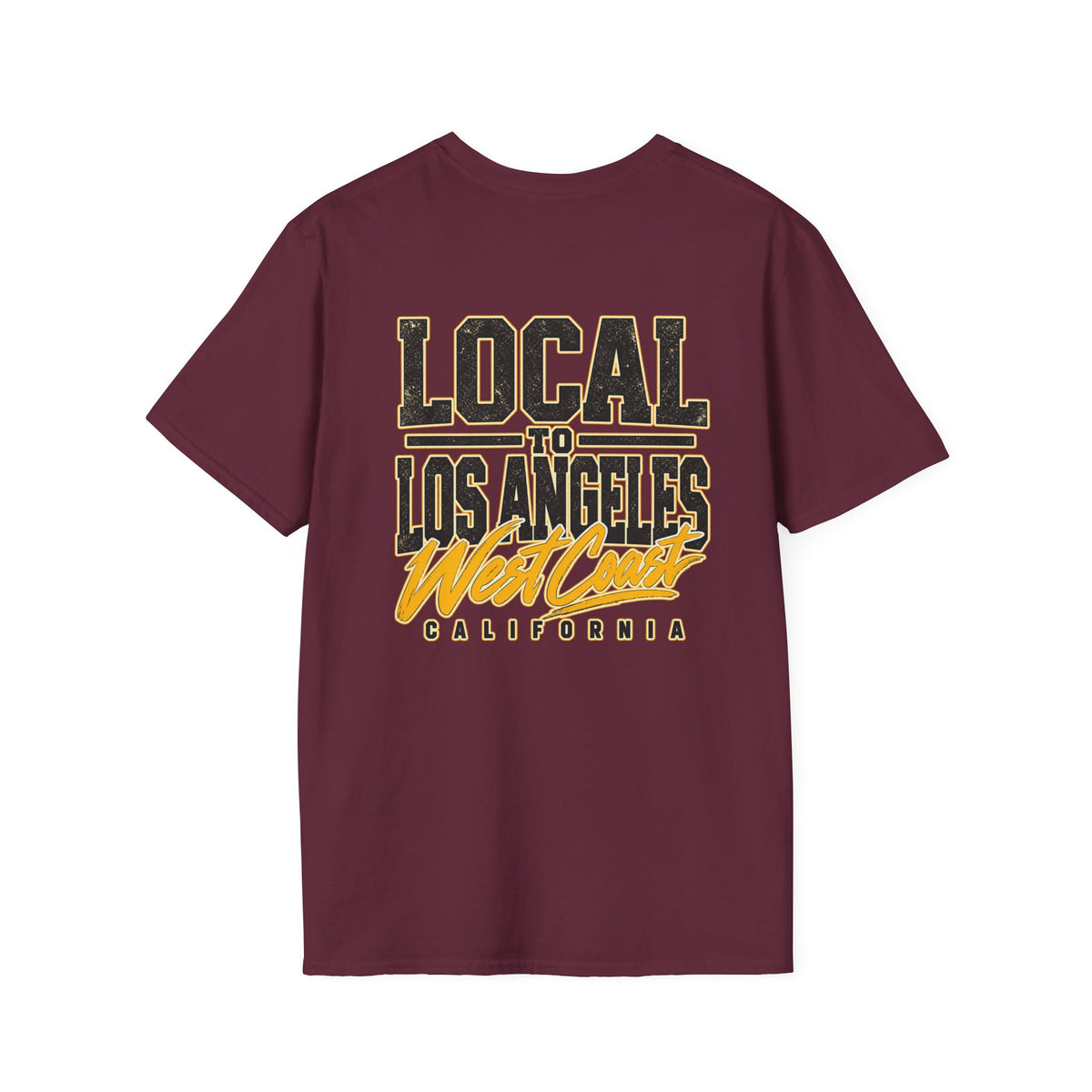Local to Los Angeles West Coast California Unisex Softstyle Graphic Tee