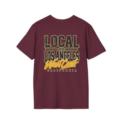 Local to Los Angeles West Coast California Unisex Softstyle Graphic Tee