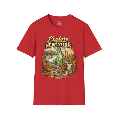 Explore New York Unisex Softstyle T Shirt State Pride Graphic Tee Collections FS03