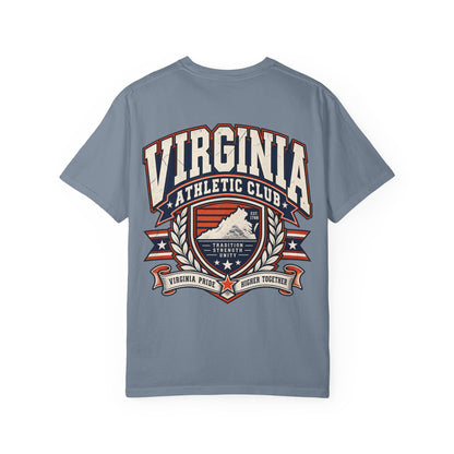 Virginia Athletic Club Unisex Comfort Color 1717 Streetwear Graphic Tee