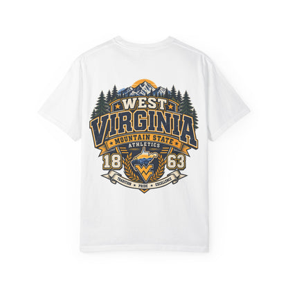 West Virginia Mountain State Athletics Unisex Comfort Color 1717 Streetwear Graphic Tee