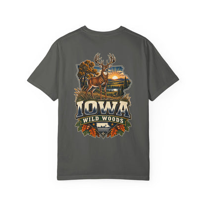 Iowa Wild Woods Unisex Comfort Color 1717 Streetwear Graphic Tee
