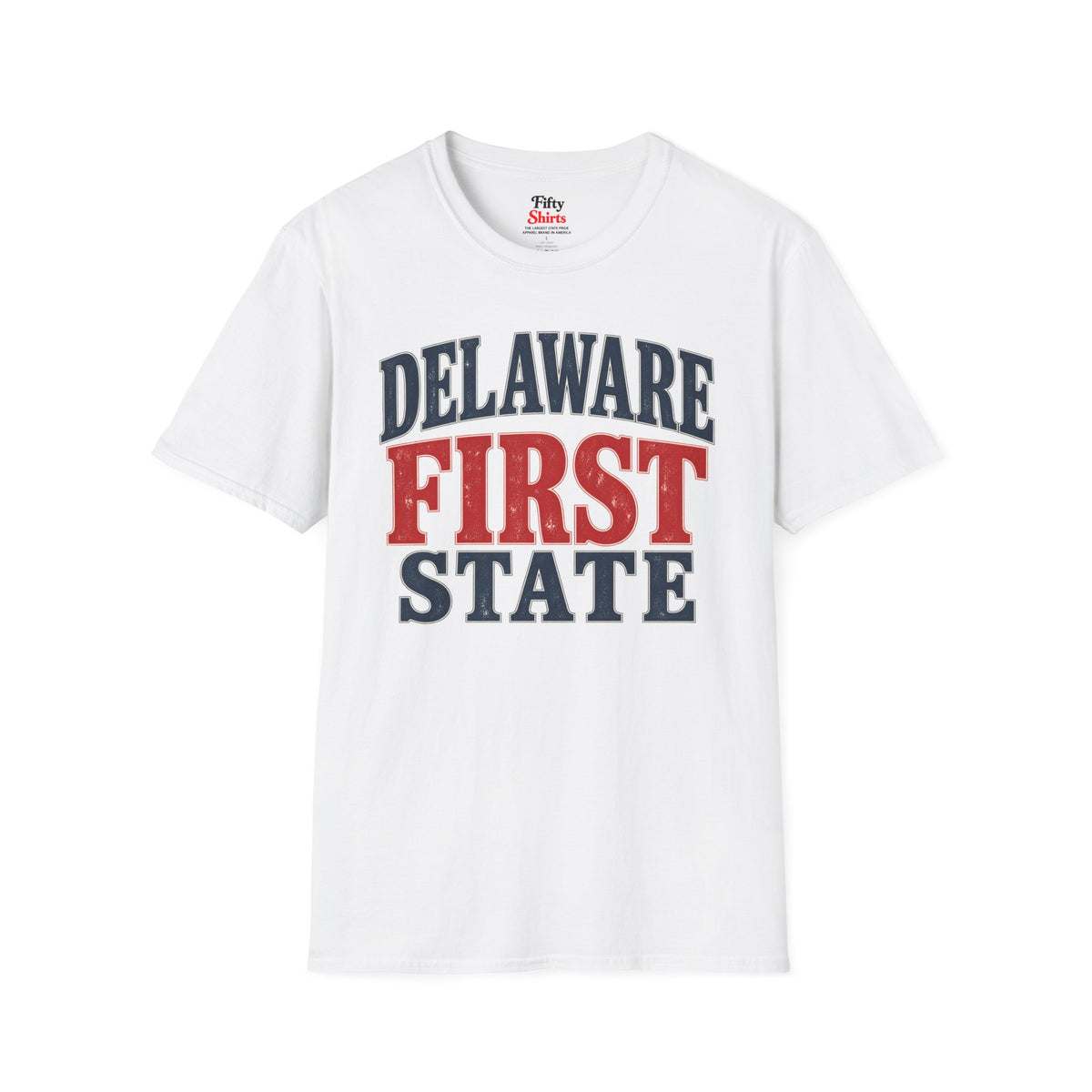 Delaware First State Unisex Softstyle T Shirt State Name Graphic Tee