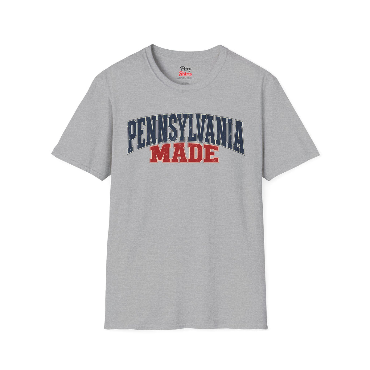 Pennsylvania Made Unisex Softstyle T Shirt State Name Graphic Tee
