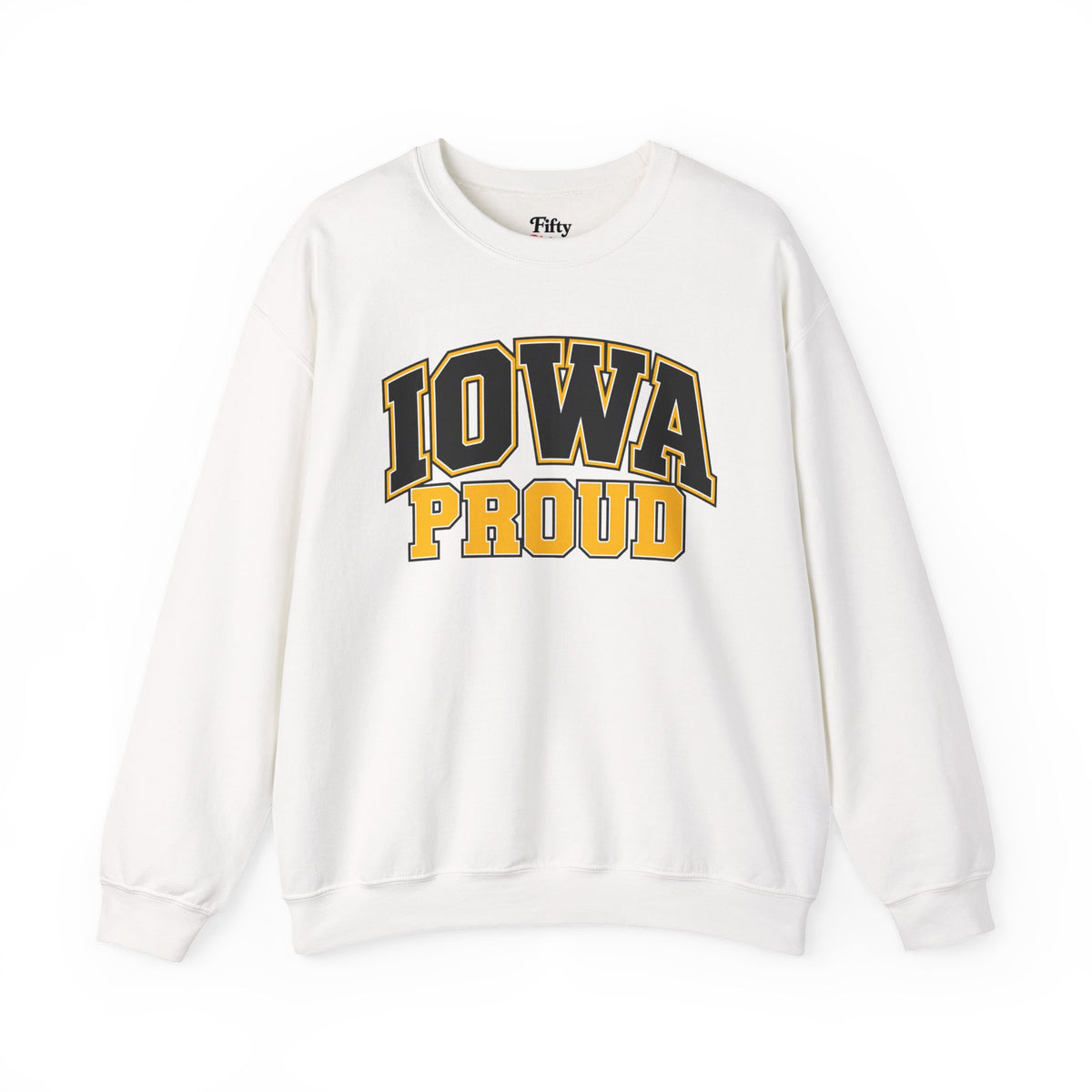 Iowa Proud Unisex Crewneck Sweatshirt State Name Graphic