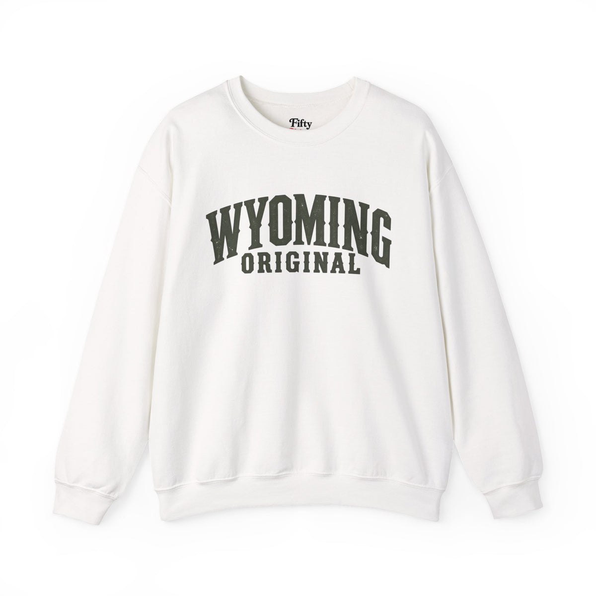 Wyoming Original Unisex Crewneck Sweatshirt State Name Graphic