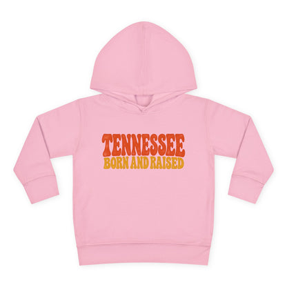 Tennessee Born and Raised Retro 1970s Unisex Toddler Pullover Fleece Hoodie
