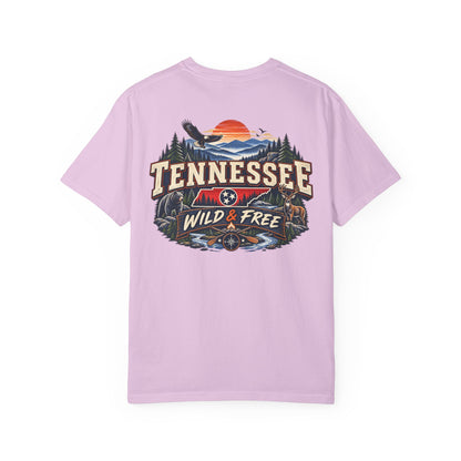 Tennessee Wild & Free Unisex Comfort Color 1717 Streetwear Graphic Tee