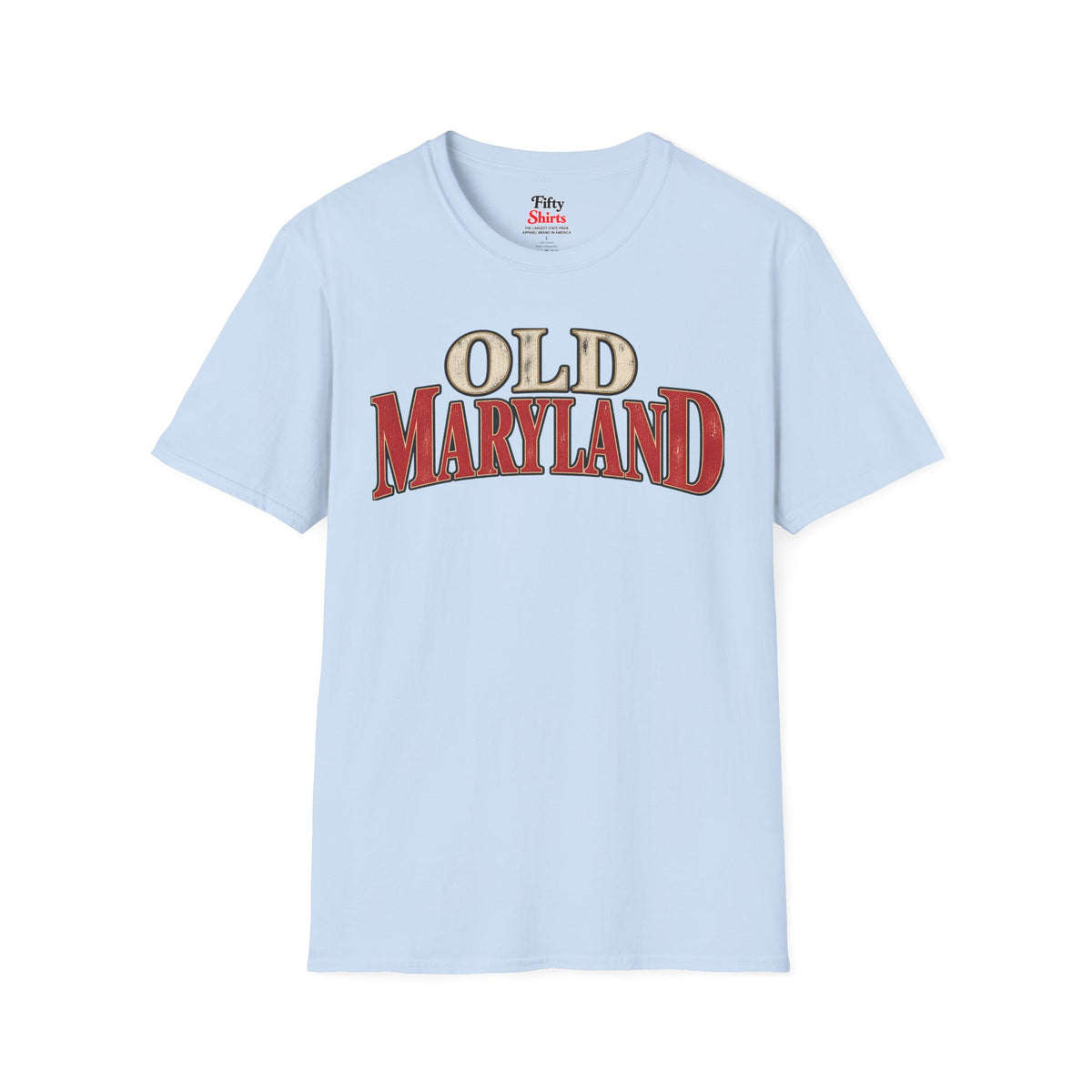 Old Maryland Unisex Softstyle T Shirt State Name Graphic Tee