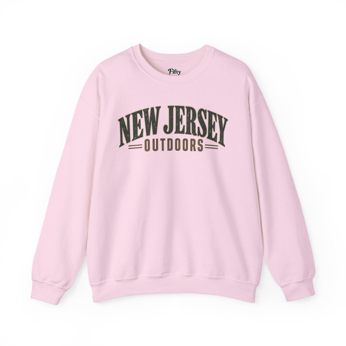 New Jersey Outdoors Unisex Crewneck Sweatshirt State Name Graphic