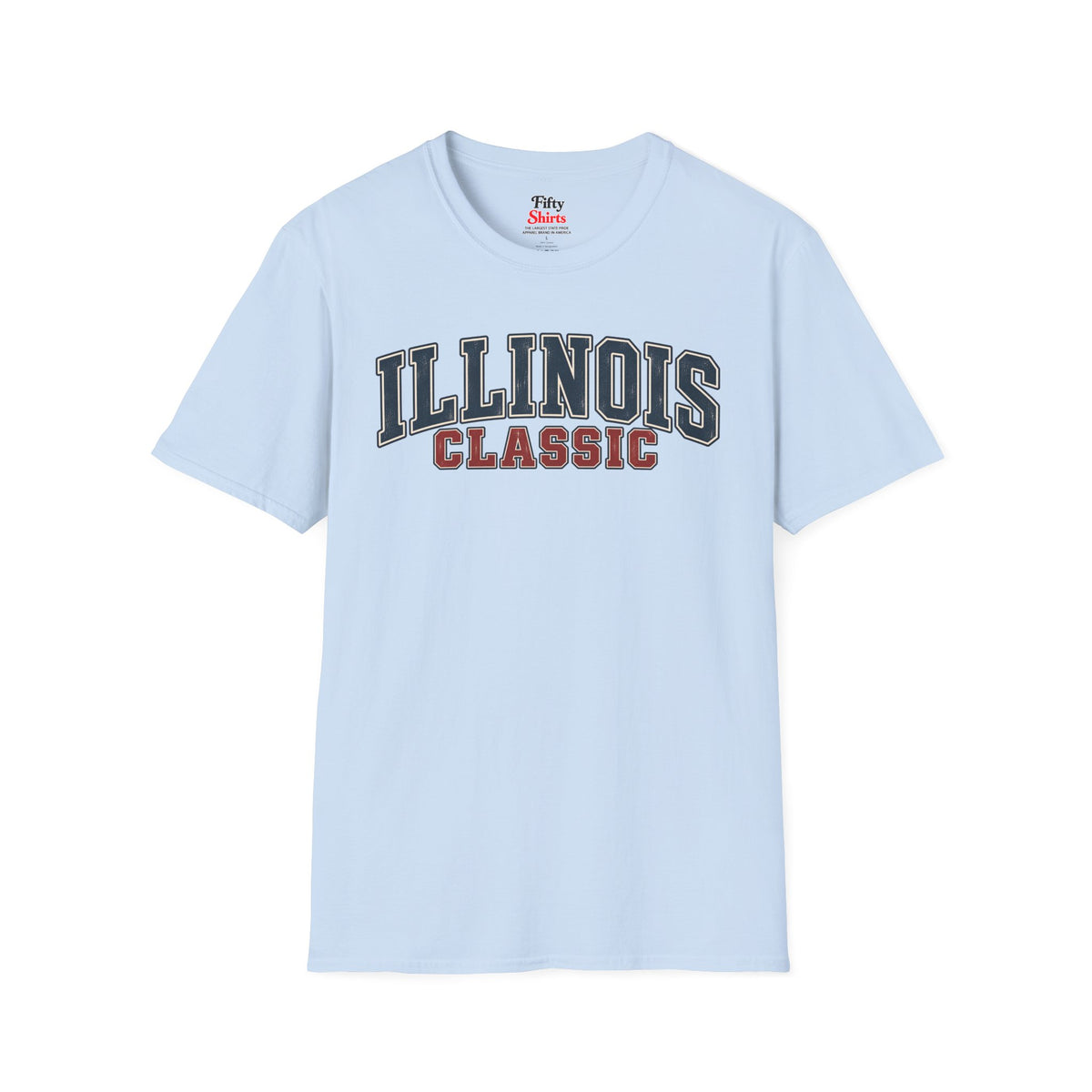 Illinois Classic Unisex Softstyle T Shirt State Name Graphic Tee