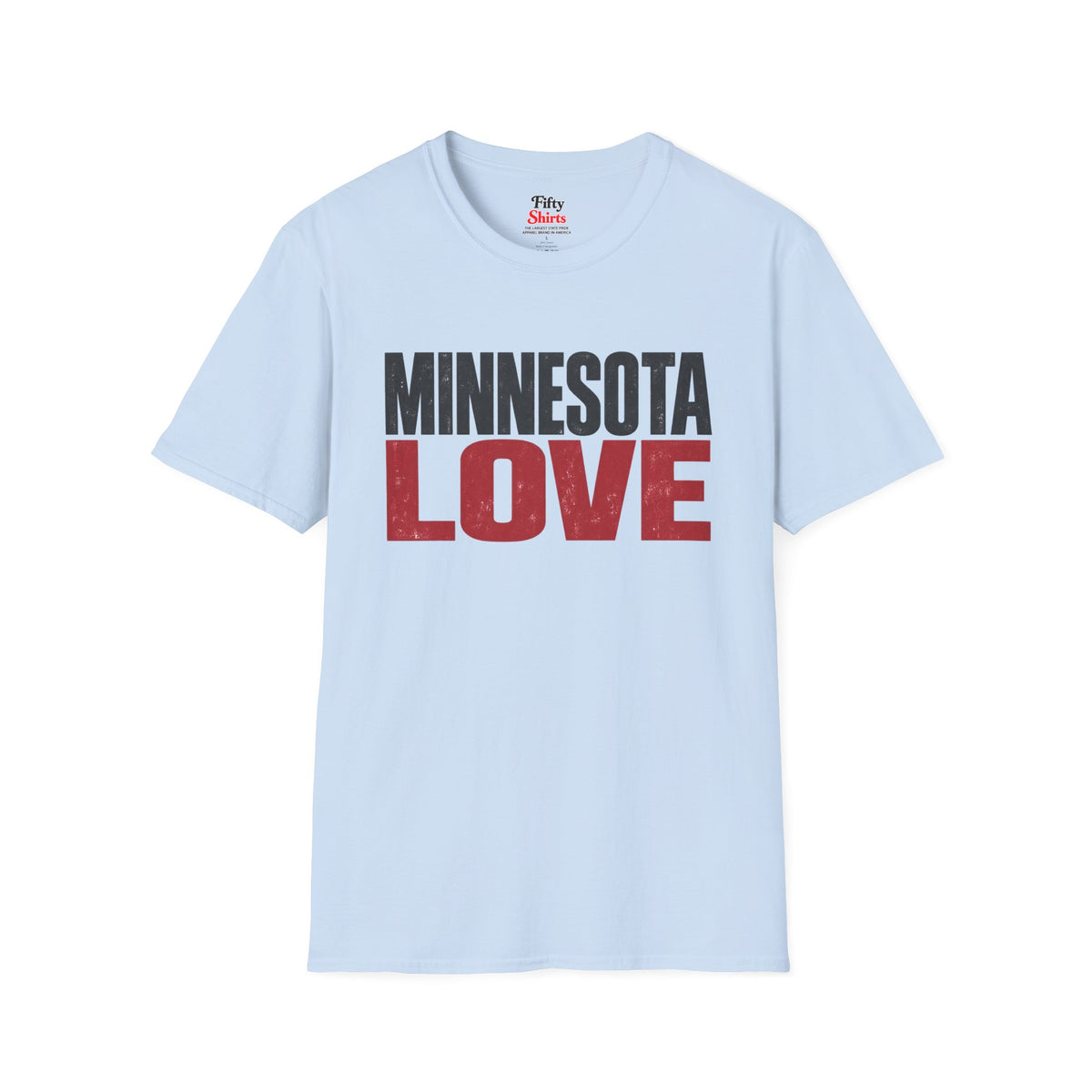 Minnesota Love Unisex Softstyle T Shirt State Name Graphic Tee