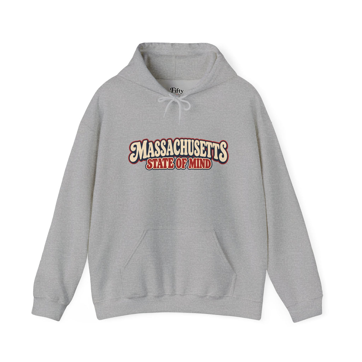 Massachusetts State Of Mind Unisex Hoodie State Name Graphic