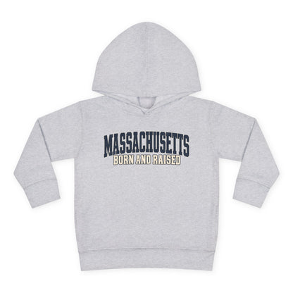 Massachusetts Born and Raised Rugged Heritage Unisex Toddler Pullover Fleece Hoodie