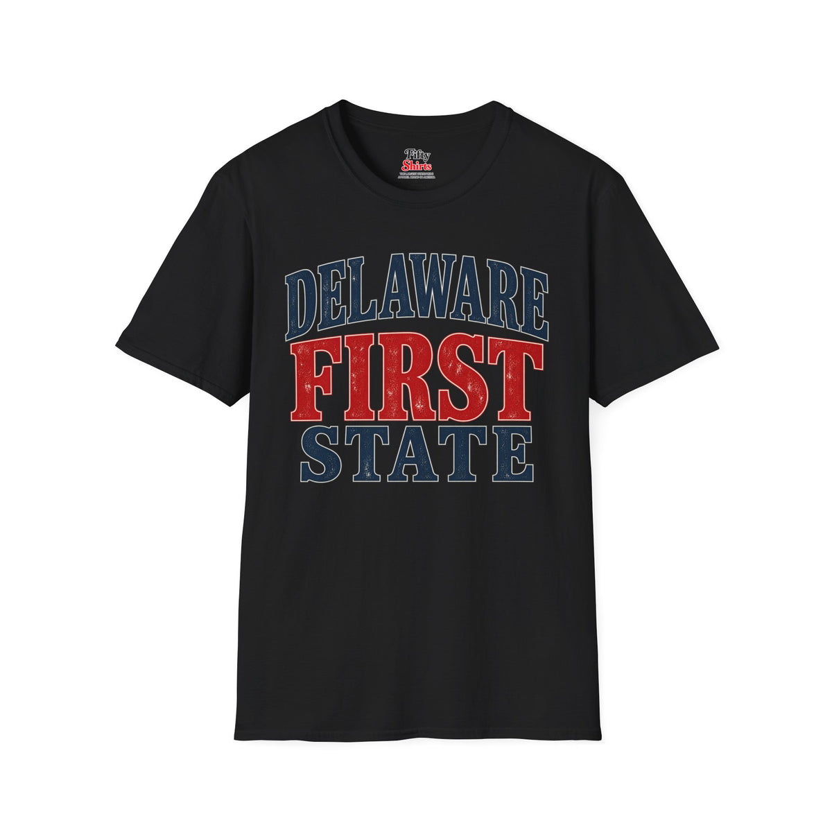 Delaware First State Unisex Softstyle T Shirt State Name Graphic Tee